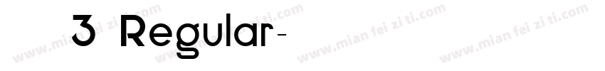 ケアゲ3 Regular字体转换